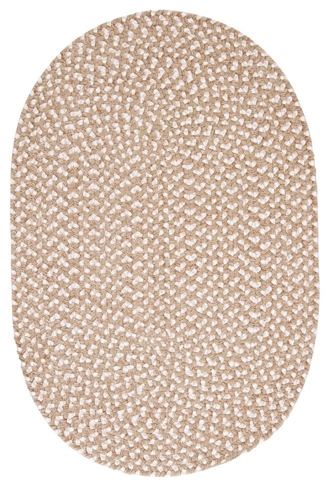 Confetti Rug, Natural, 2'x10' Oval Runner