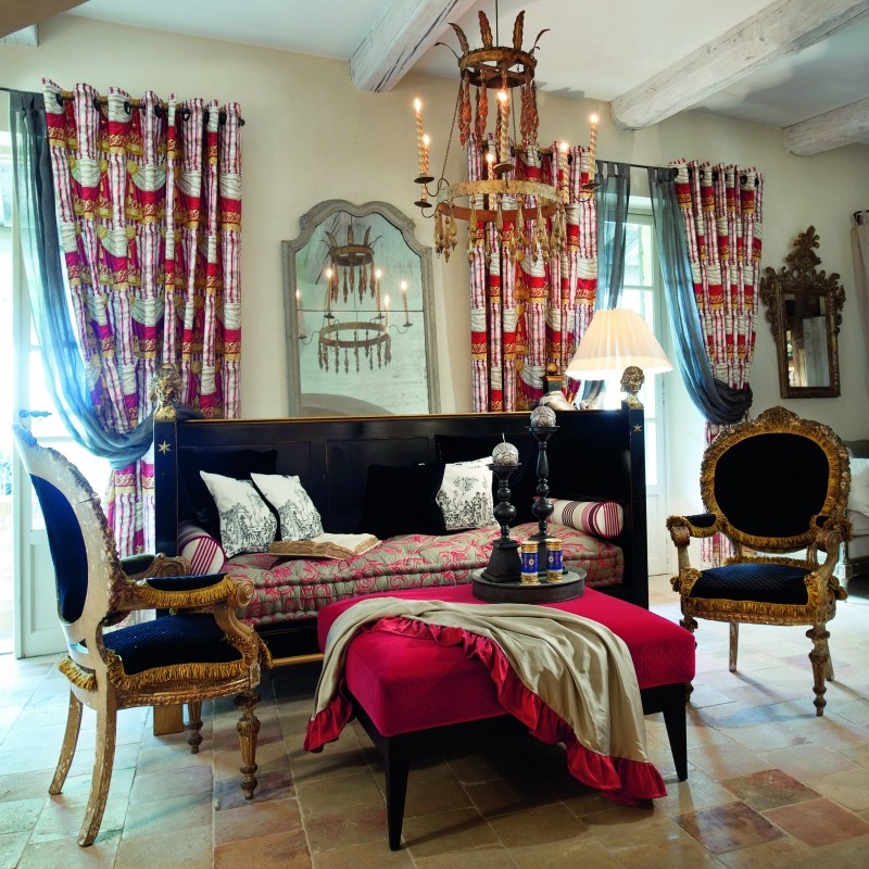 Ткани в готовых интерьерах