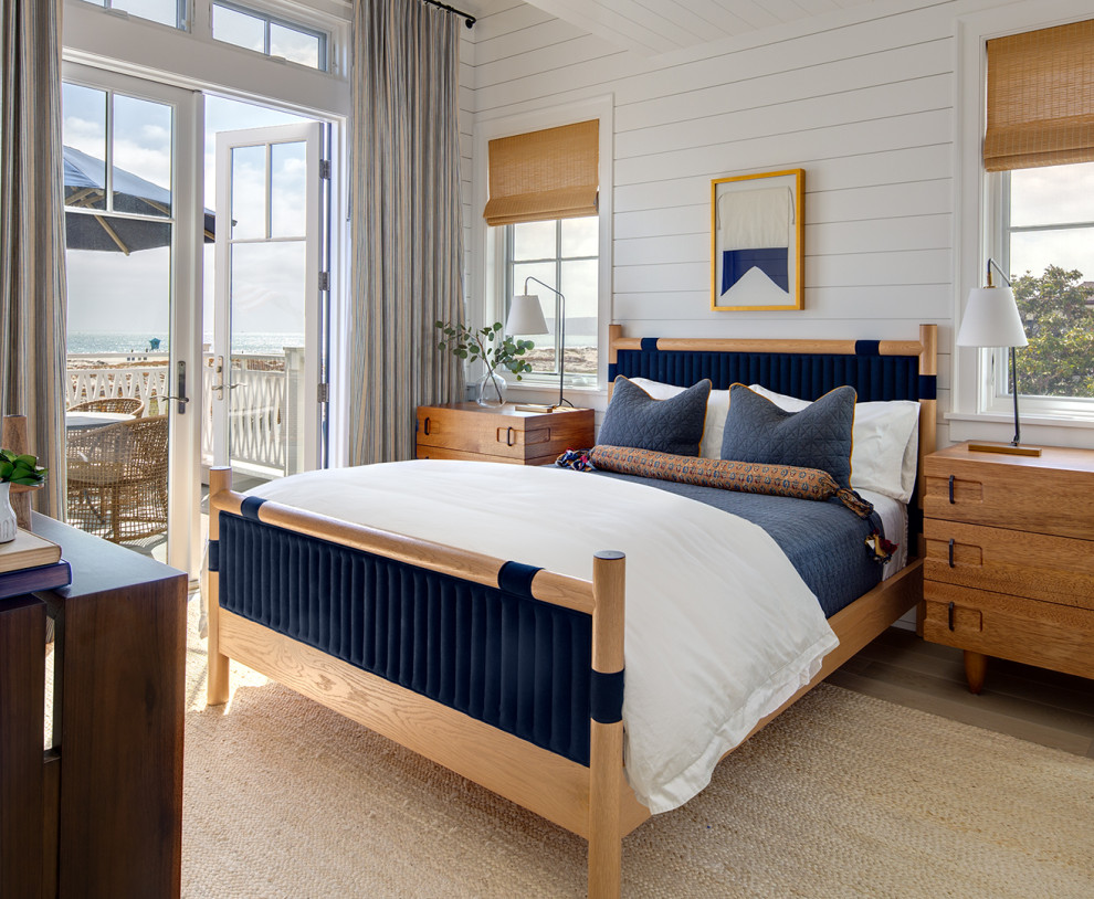 Inspiration for a coastal bedroom in San Diego.