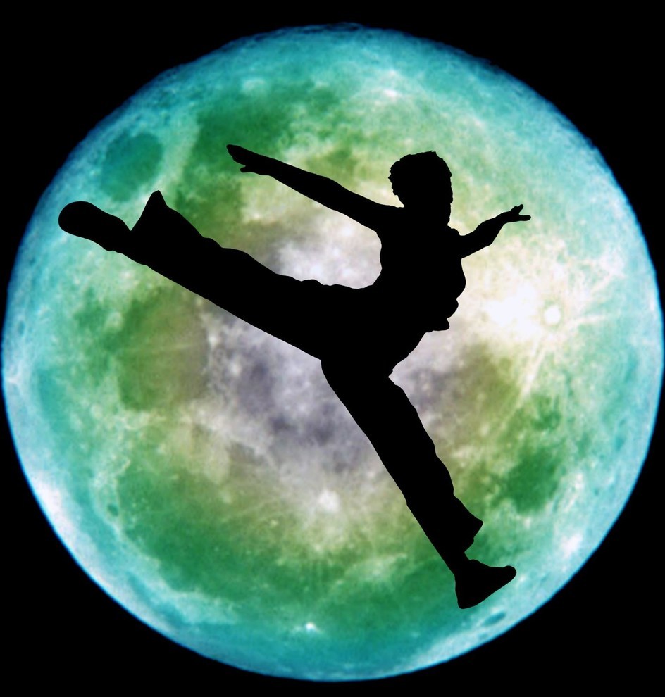 Moon Dance Wall Mural - 18 Inches W x 18 Inches H