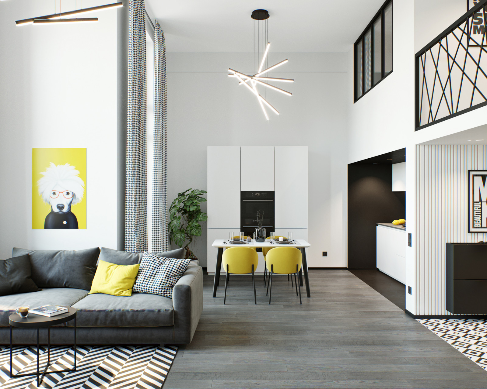 Антресольный этаж в квартире-студии