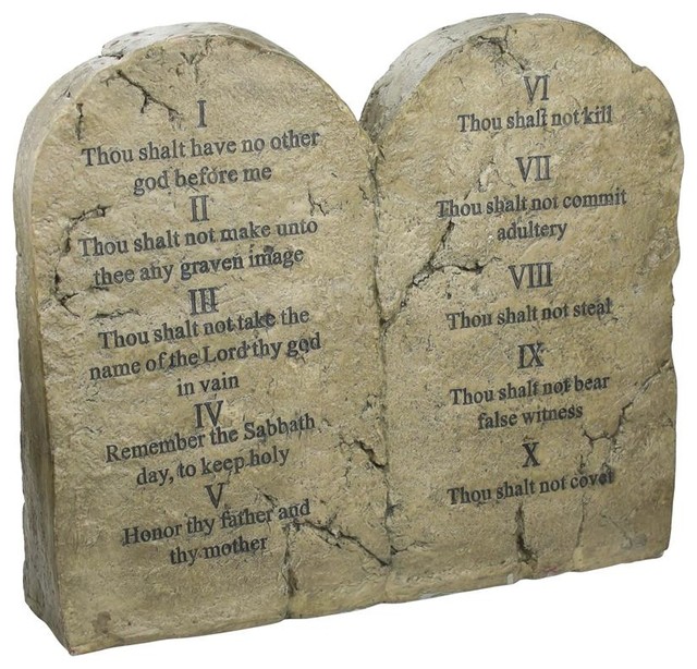 Ten Commandments Sculptural Tablet - Contemporary - Bath Products - by ...