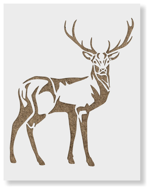 Deer Stencil on Reusable Mylar for Crafts - Rustic - Wall Stencils - by ...