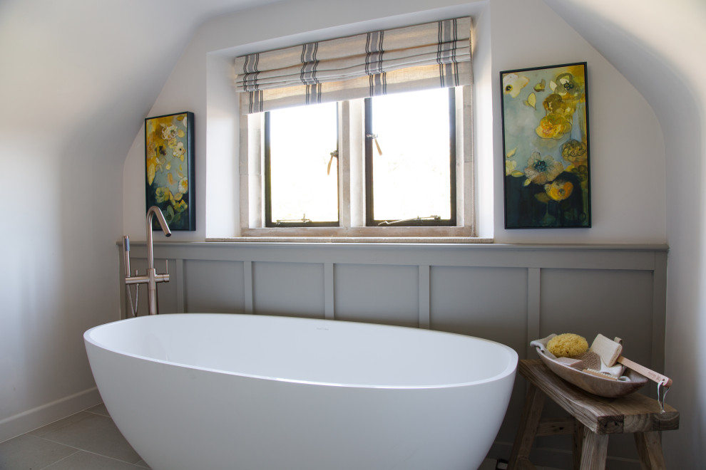 Design ideas for a rural bathroom in Gloucestershire.