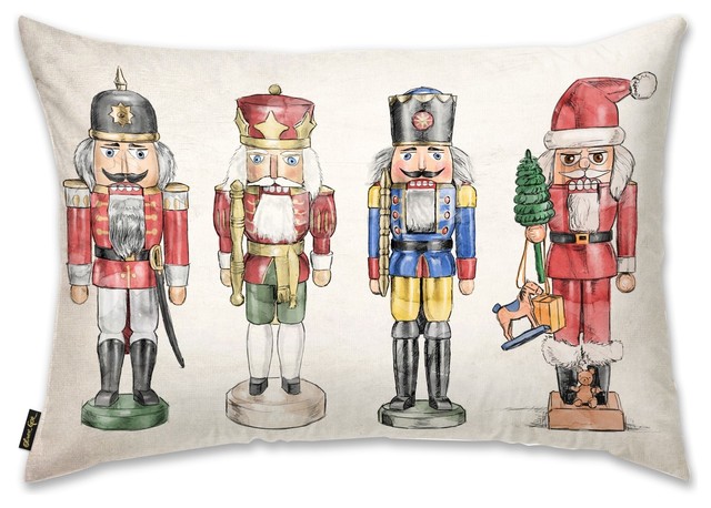 Oliver Gal "Nutcrackers" Pillow, 14"x20"