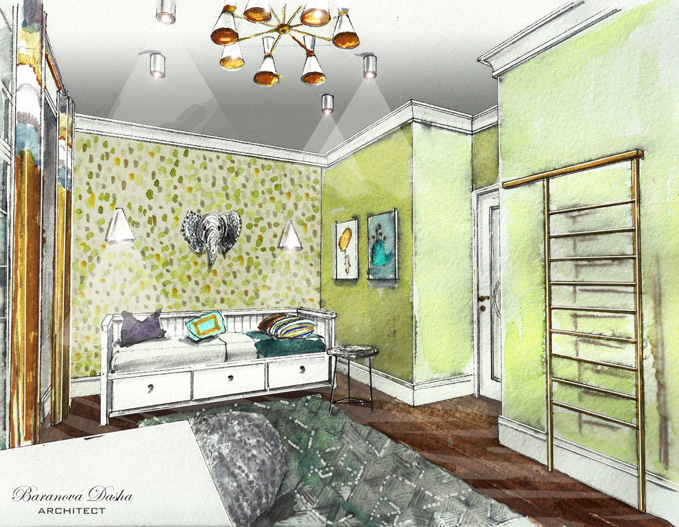 Проект таунхауса в Новой Москве площадью 300 кв м. В процессе реализации