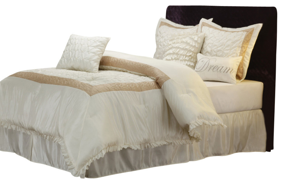 7-12-Piece Bedding Comforter Set, Shams, Decorative Pillows, 13 Designs ...