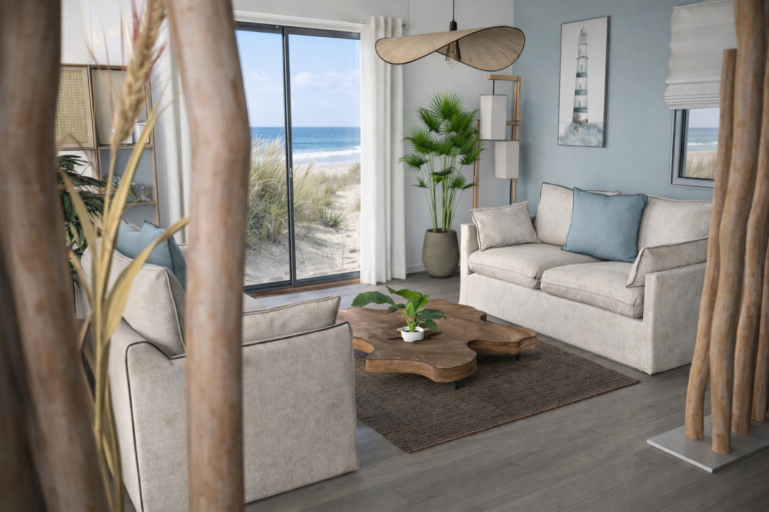 PROJET aménagement Séjour/Salon bord de mer