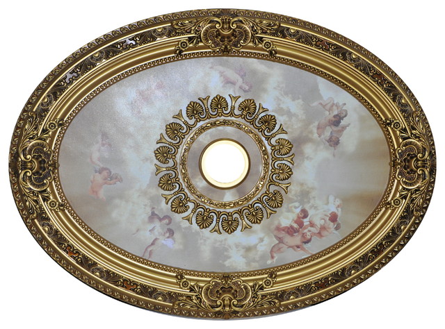 Artistry Lighting Ceiling Medallion Antique Gold Frame Oval Collection