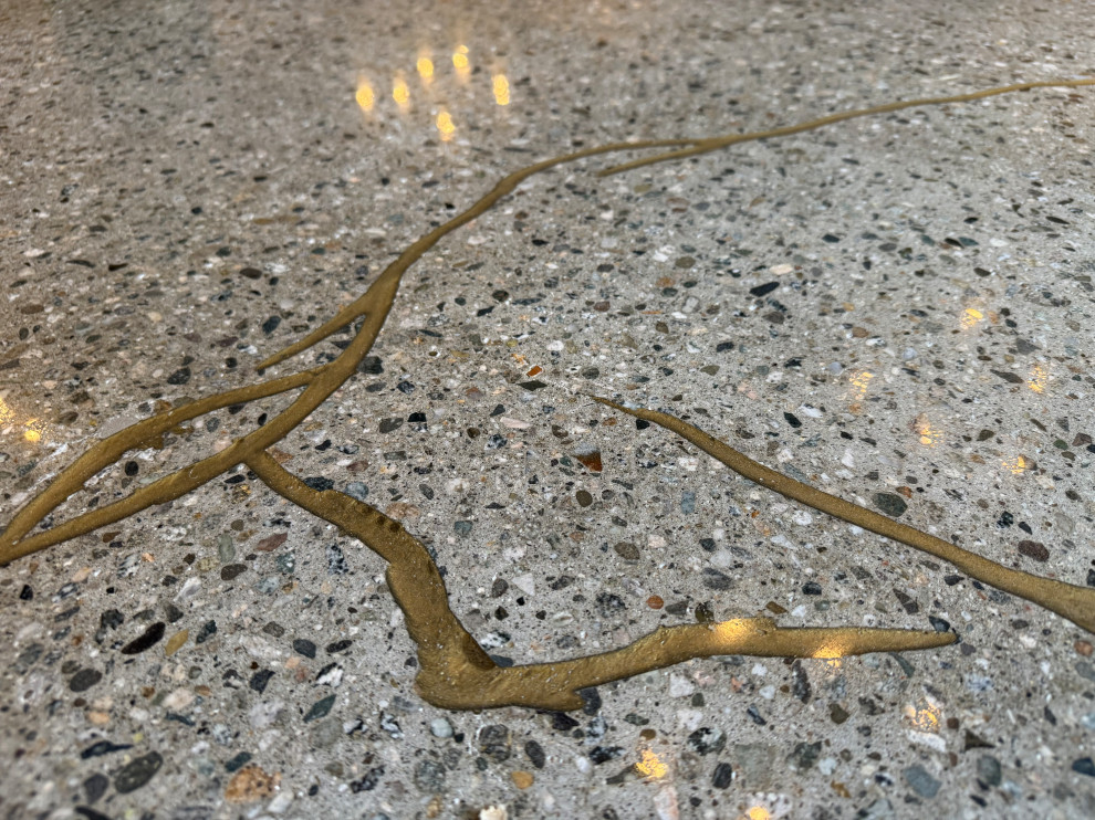 Japanese Kintsugi Polished Concrete