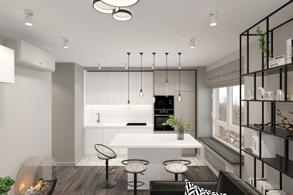 Двухкомнатная квартира 60 м2 в современном стиле в ЖК "Дмитровский Парк"