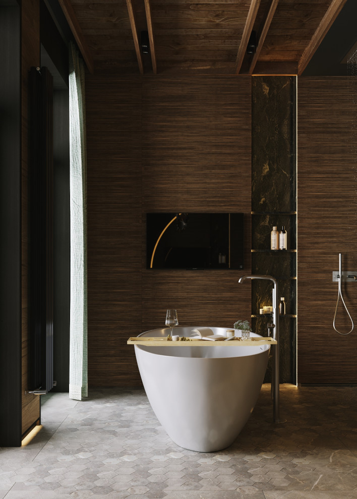 Большой санузел в доме