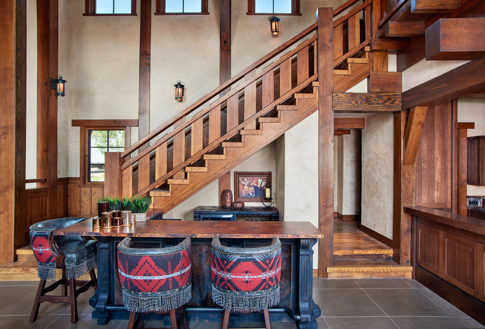 Dos Rios Ranch - Rustic - Home Bar - Denver - by D'Amore Interiors