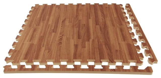 24 X24 Soft Wood Foam Tiles Set Of 12 Contemporary Home Gym Flooringinc Soft Wood Foam Tiles 12 48 Sqft Dark Oak