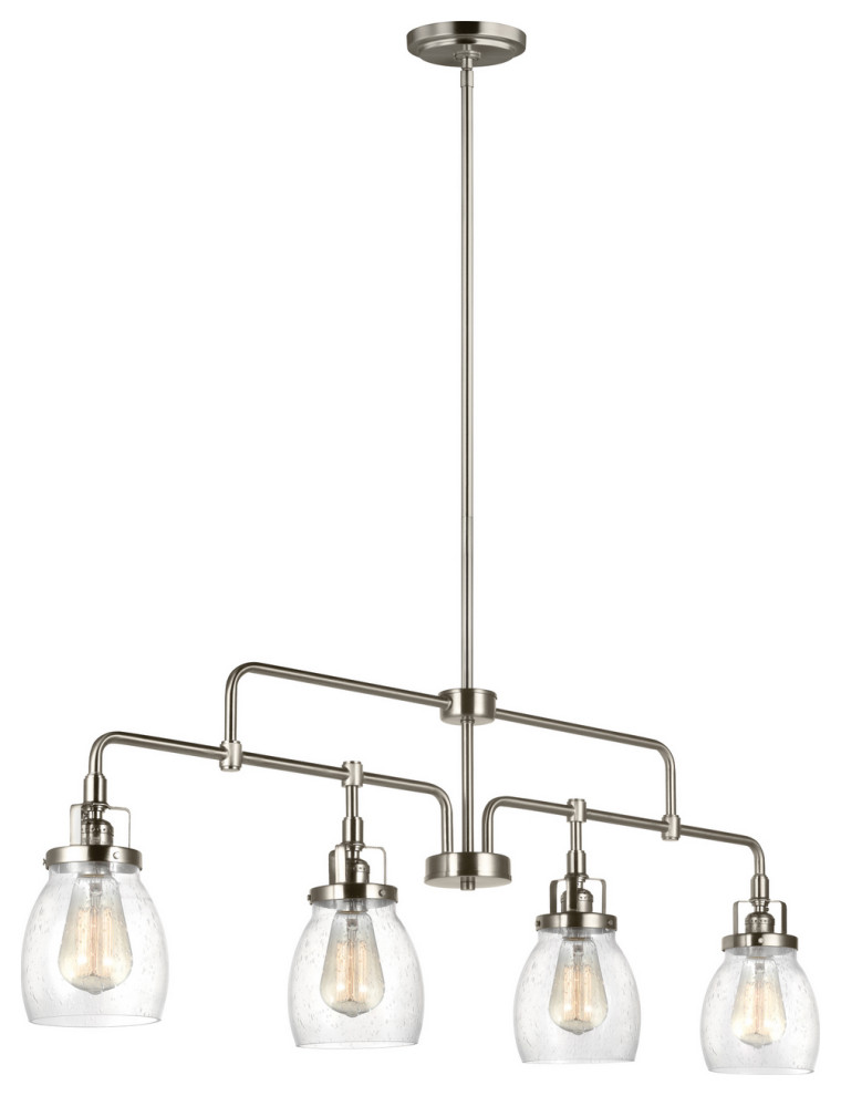 Belton 4-Light Island Pendant, Brushed Nickel