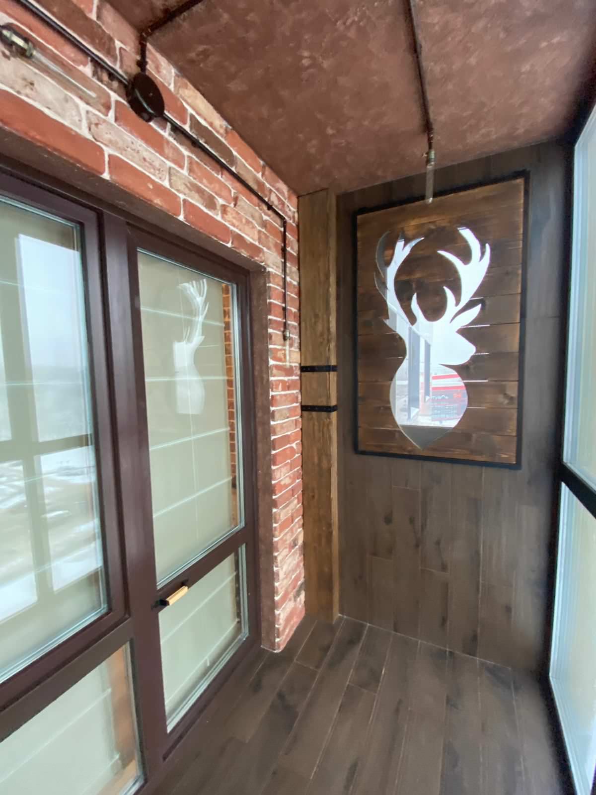 Балкон-кабинет в стиле лофт, Электросталь