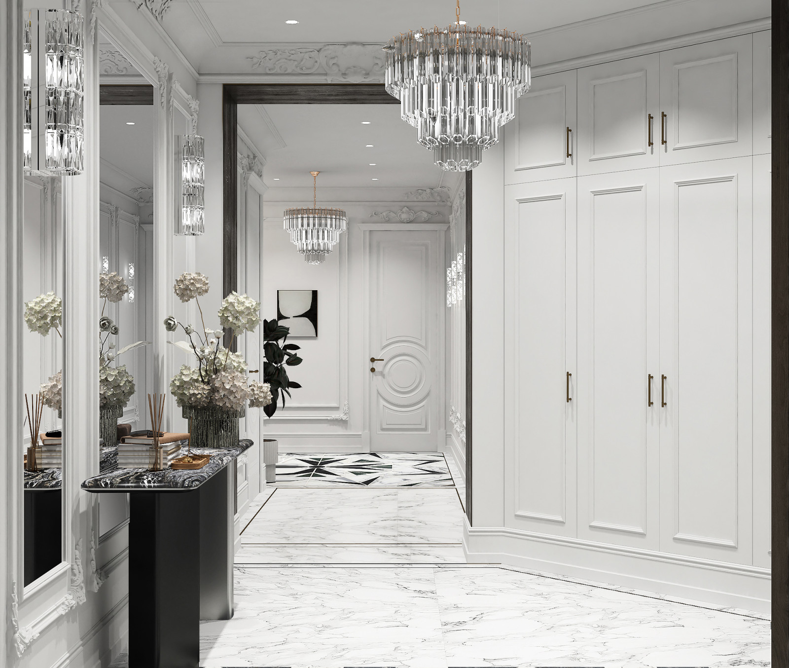 Драгоценная шкатулка, проект в стиле Арт-деко в ЖК Тихвин