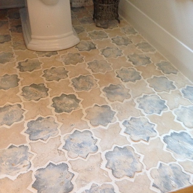 Shelly's Star and Cross Tile Bathroom - Traditional - Bathroom - Other