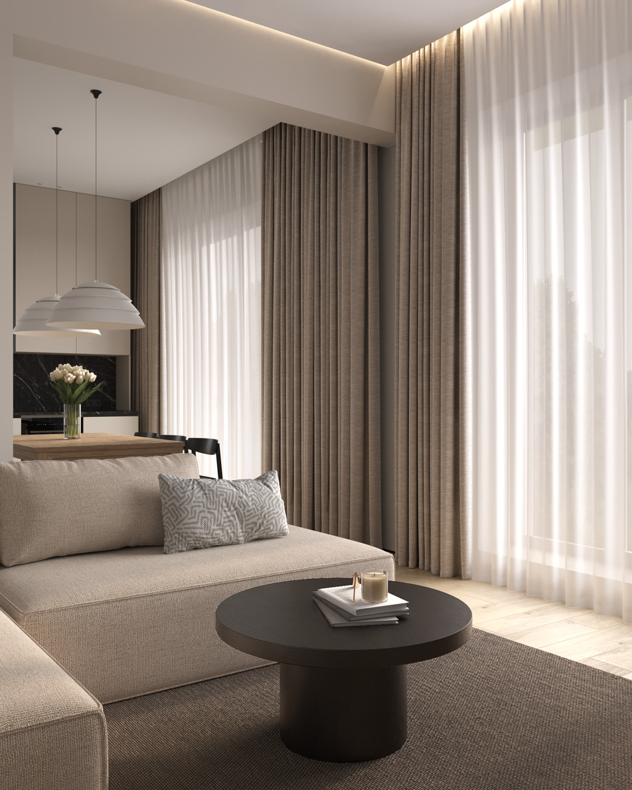 Коттедж в Мытищах, д. Шолохово — современный стиль с элементами минимализма