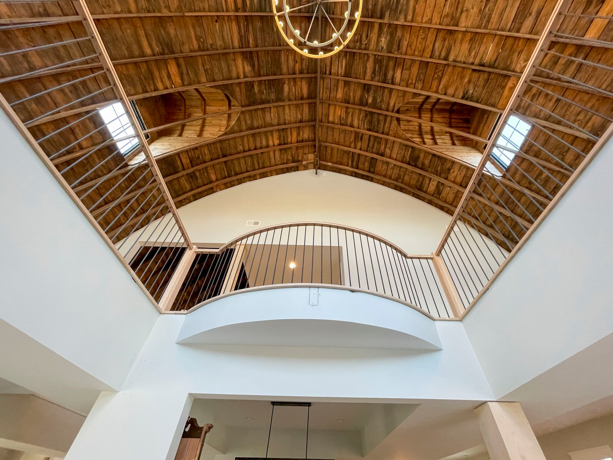 102_Straight-Freestanding Stairs/Landing in Barn Style Home, Leesburg VA 20175