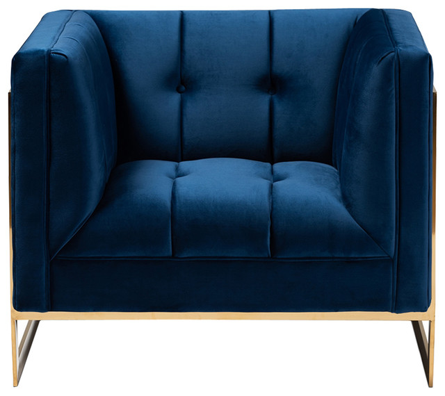 Navy Blue Armchairs Victoria Navy Blue Fabric Arm Chair Midcentury