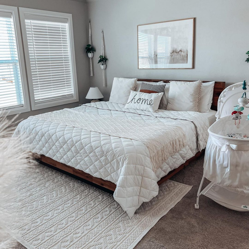 This is an example of a large beach style bedroom in Oklahoma City.