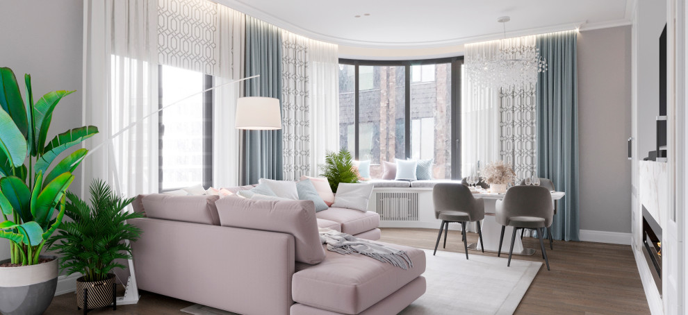 Дизайн четырёхкомнатной квартиры 116 кв.м в ЖК Символ