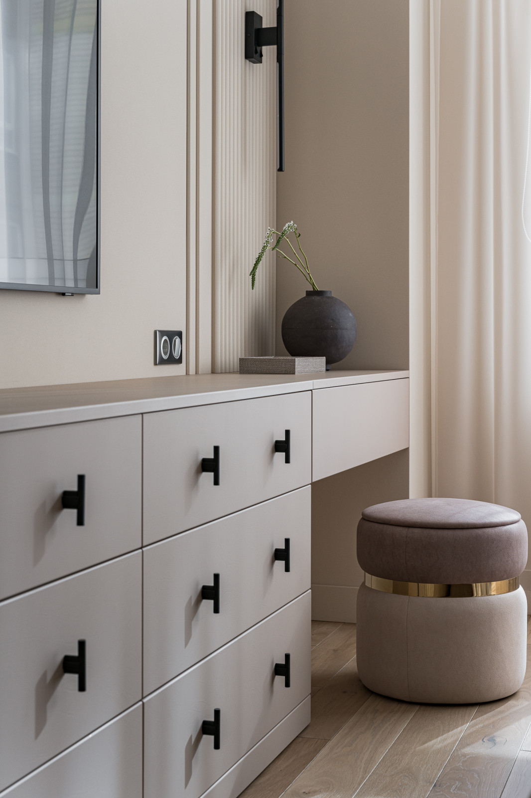 Фото спальни из реализованного проекта