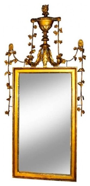 Antique Directoire Gilt Mirror