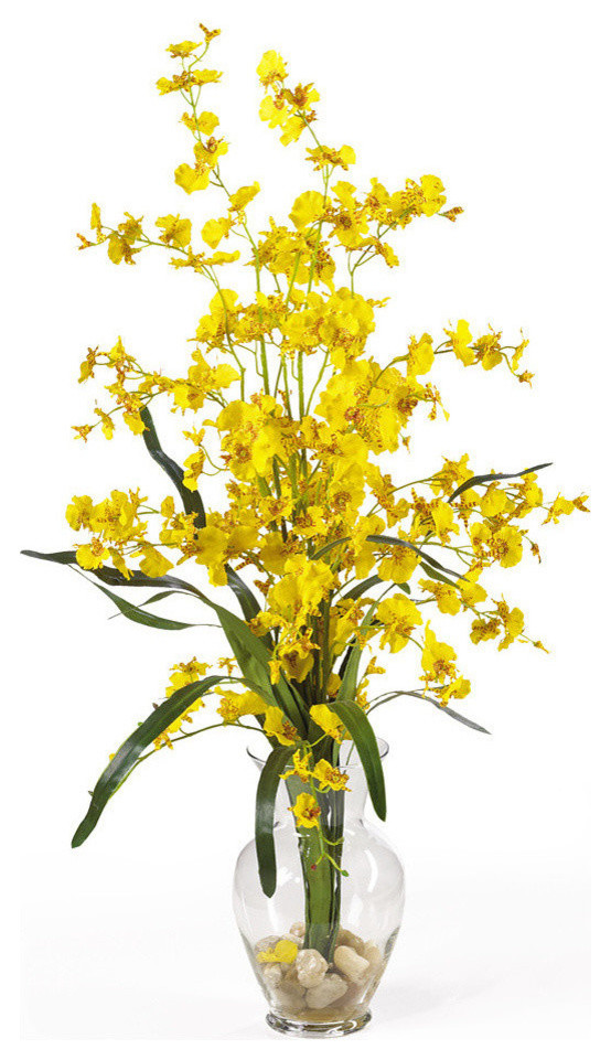 Dancing Lady Liquid Illusion Silk Flower Arrangement Traditional Artificial Flowers Plants