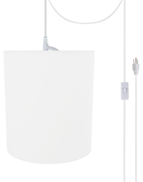 Aspen Creative 7128121, 1Light PlugIn Swag Light Conversion Kit