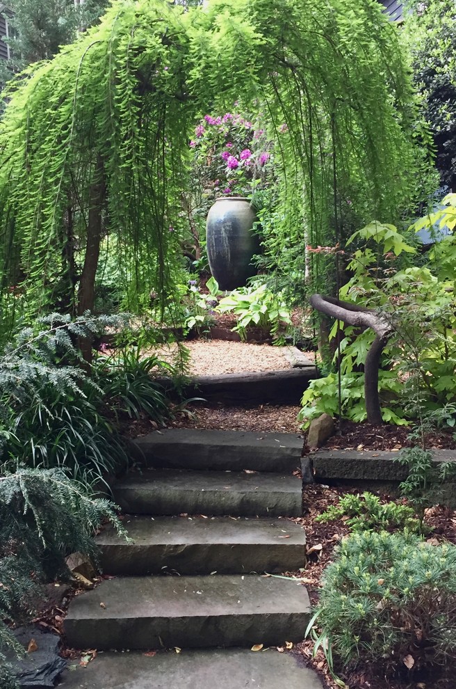 Eclectic garden in Charlotte.