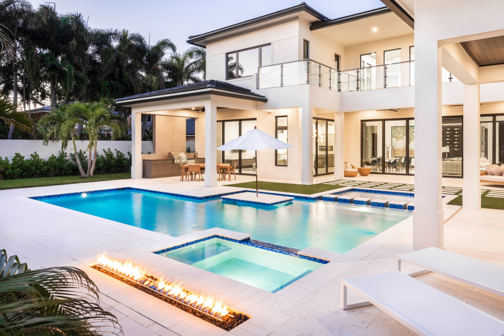 Custom Pool and Backyard in Boca Raton - Modern - Pool - Miami - by Van ...