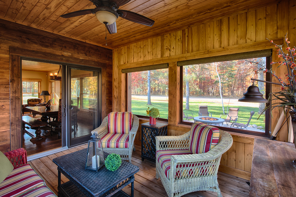 Home design - rustic home design idea in Minneapolis