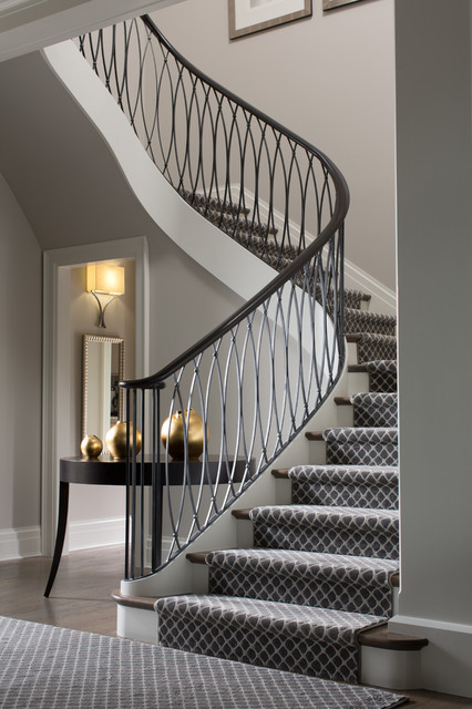 Spa Creek Residence transitional-staircase