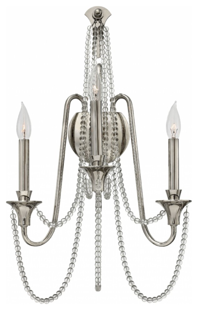 Sconce Cortina, 2-Light Sconce, Polished Nickel