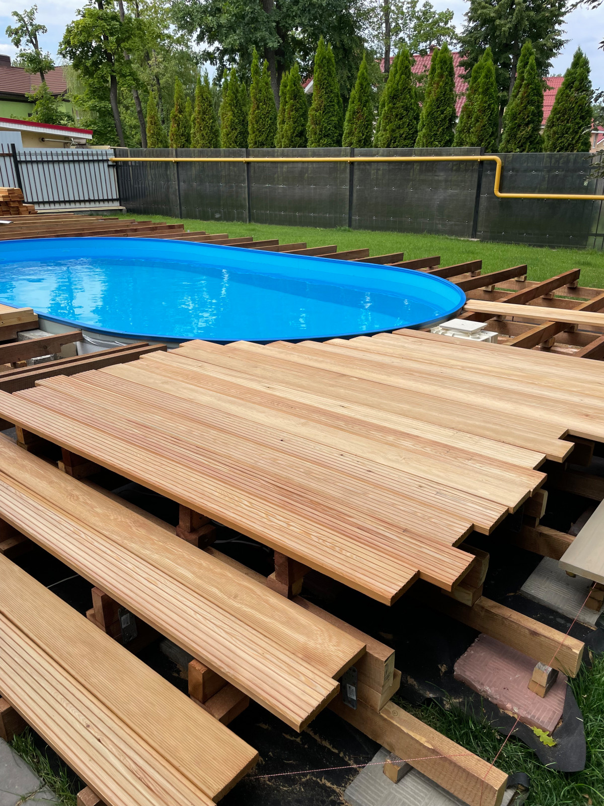 Открытый бассейн частный дом