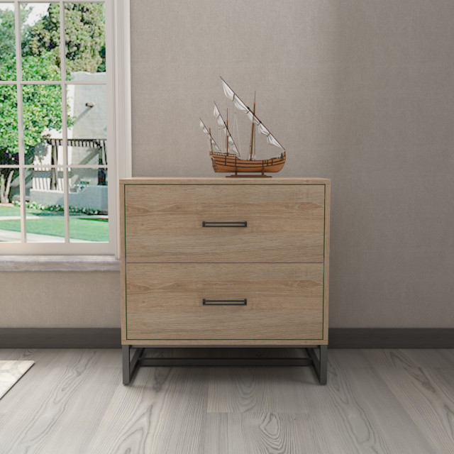 Foggio 30"Lateral Filing Cabinet in North American Mapping Oak contemporary-home-office