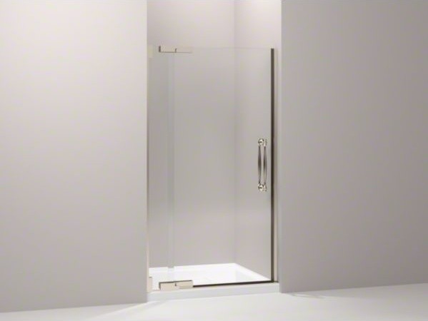 KOHLER Finial(R) pivot shower door, 72-1/4" H x 39-1/4 - 41-3/4" W,  with 3/8" t