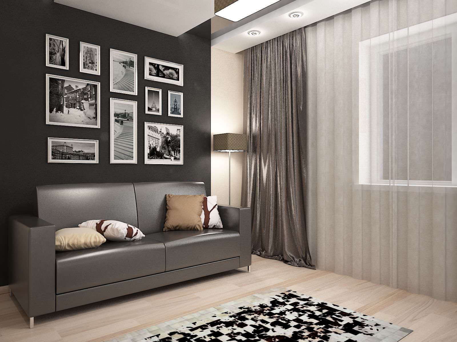 Монохромный интерьер.