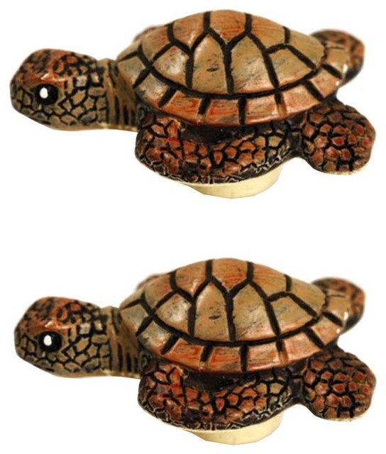 2 Piece, Marine Animal Door Drawer Knobs Pull Handles With