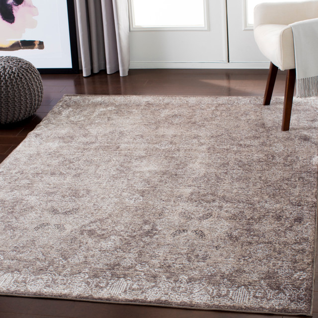 Crescendo Transitional Camel Dark Brown Area Rug 9 X13 1
