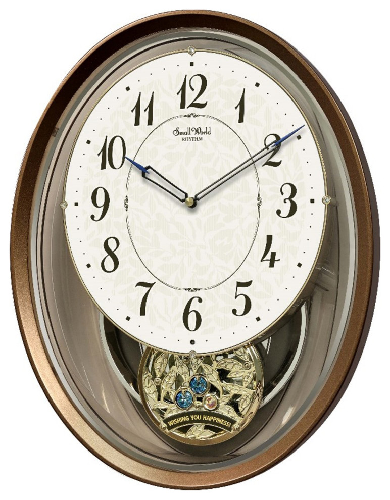 Bloom Musical Motion Wall Clock by Rhythm Clocks Traditional Wall