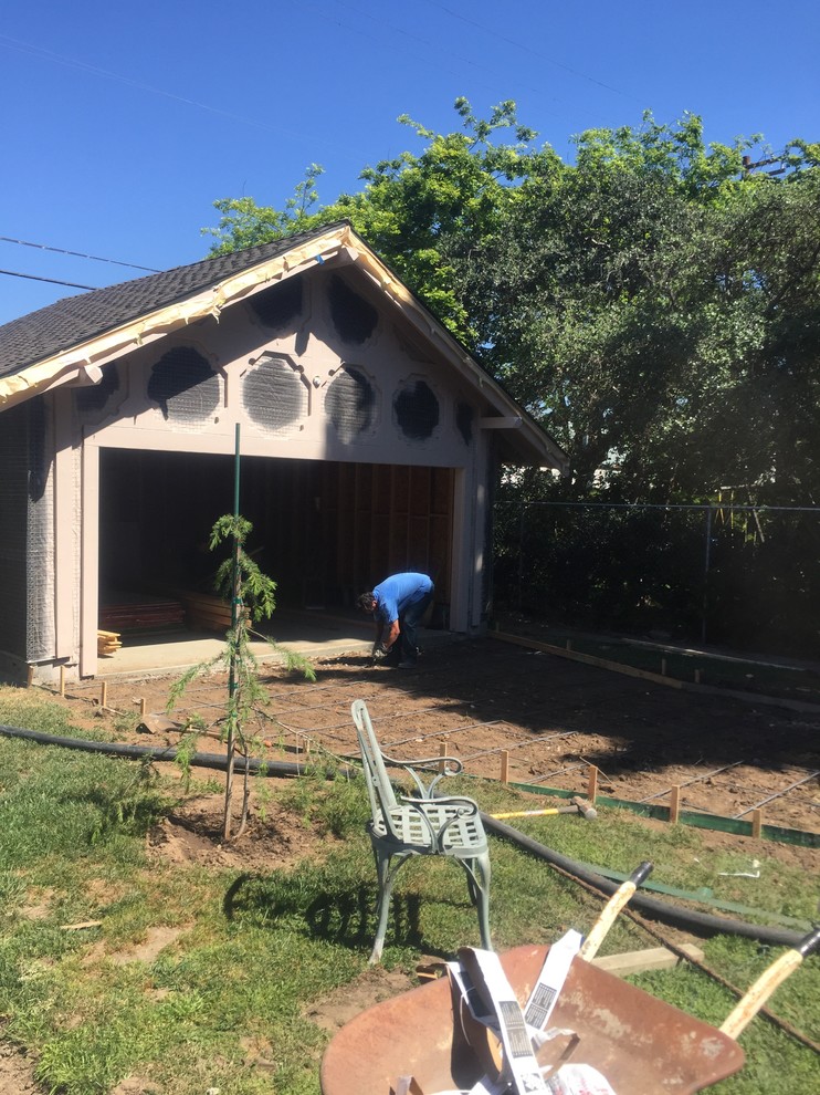 New 2 car garage historical house