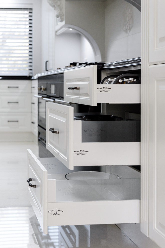 Photo of a mediterranean kitchen in Adelaide.