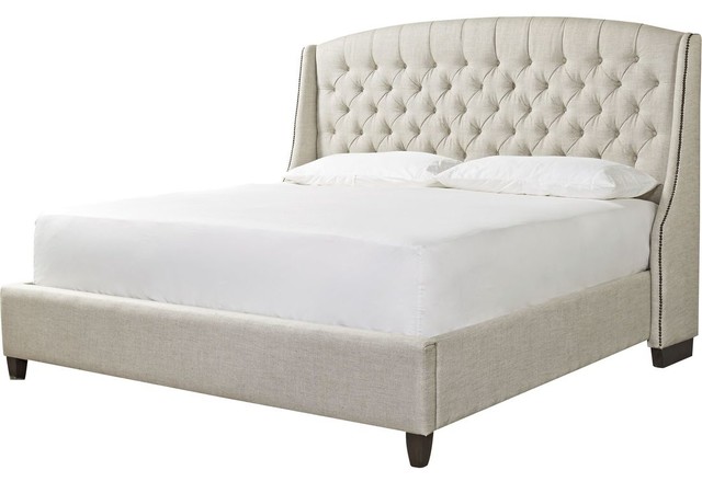 Universal Furniture Curated Halston Bed, Blended Linen, Queen