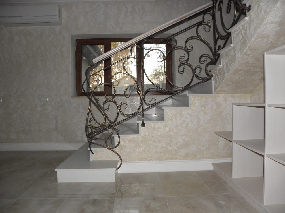 Лестница из композита кварца Tecnistone Brilliant White