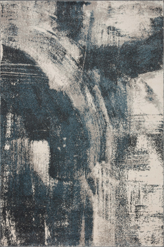 Loloi Ii Spirit Spi 04 Indigo Ivory Sample Swatch Contemporary Rugs By Loloi Inc Houzz