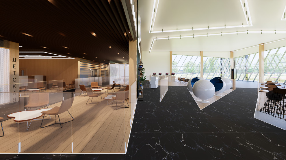 Дизайн интерьера шоу-рума и концепция фасадов для дилерского центра автомобилей