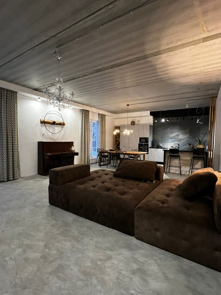 Преображение пространства кухни-гостиной в стиле Лофт